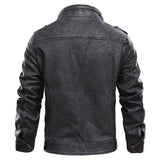 Marcus Bellini | Vintage Leather Utility Jacket For Men