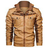 Sebastian Moreau | Premium Hooded Leather Jacket For Men