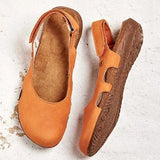 Linda | Women's Adjustable Ankle Strap Flat Sandals