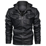 Adrian Rossi | Premium Hooded Leather Jacket For Men