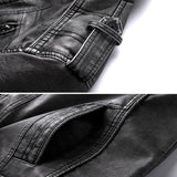 Marcus Bellini | Vintage Leather Utility Jacket For Men
