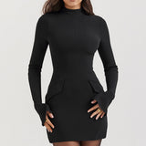 Amelia™ - long Sleeve Mini Dress