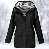 Margaret | Women's Hooded Button-Front Raincoat