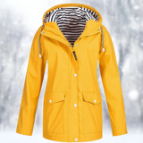 Margaret | Women's Hooded Button-Front Raincoat