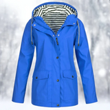 Margaret | Women's Hooded Button-Front Raincoat
