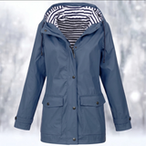 Margaret | Women's Hooded Button-Front Raincoat