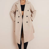 Maria | Women's Double Breasted Long Coat