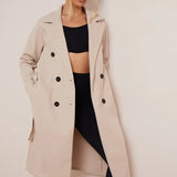 Maria | Women's Double Breasted Long Coat