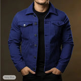 Marco Bellini | Classic Black Denim Jacket For Men