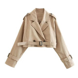 Miley | Women's Cropped Belted Coat