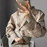Miley | Women's Cropped Belted Coat