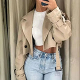 Miley | Women's Cropped Belted Coat