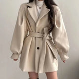 Nicole | Women's Belted Wrap Mini Coat