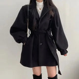 Nicole | Women's Belted Wrap Mini Coat