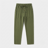 Owen Mitchell | Relaxed Linen-Blend Beach Trousers For Men