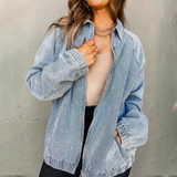 Patricia | Women's Zip-Up Bomber Jacket