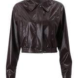 Peggy | Women's Cropped Zip Up Jacket
