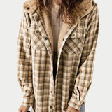 Rachael | Women's Hooded Plaid Jacket