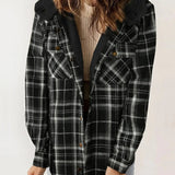 Rachael | Women's Hooded Plaid Jacket