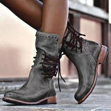 Sandy | Women's Lace-Up Studded Boots