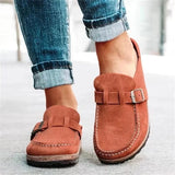 Selena | Women's Slip-On Buckle Loafers