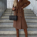 Tara | Women's Belted Double-Breasted Coat
