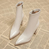 Amelia - Luxury Velvet Winter Boots with Pointed Toe