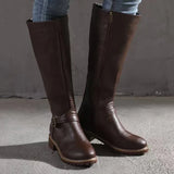 Women's Orthopedic Buckle Leather Boots