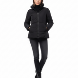 Women's Classic Puffer Jacket with High Collar